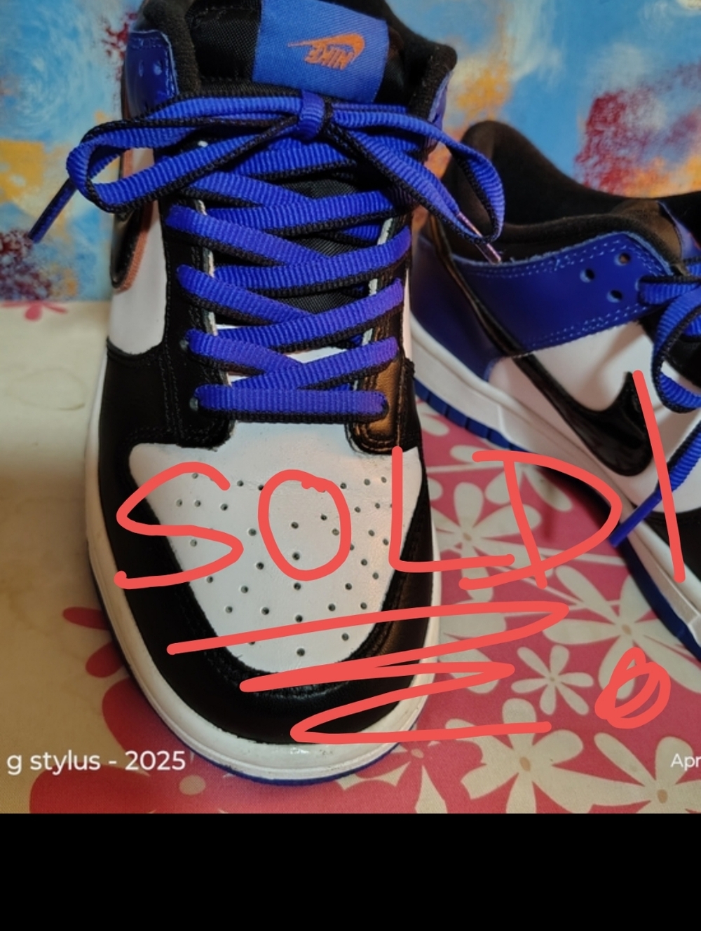😎🔥🔥 NIKE DUNKS LOW SE WHITE RACER ( Grade School 7y)